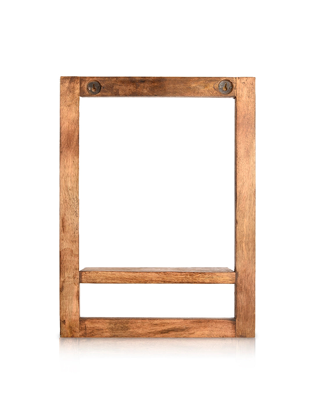 Wooden Rectangle Wall Shelf