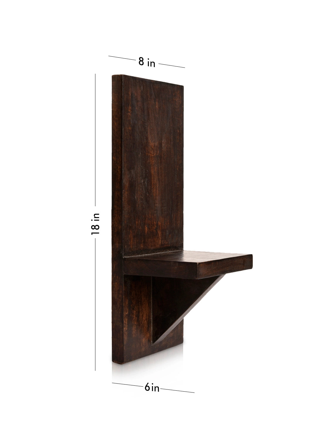 Wooden Set of Two Wall Shelves