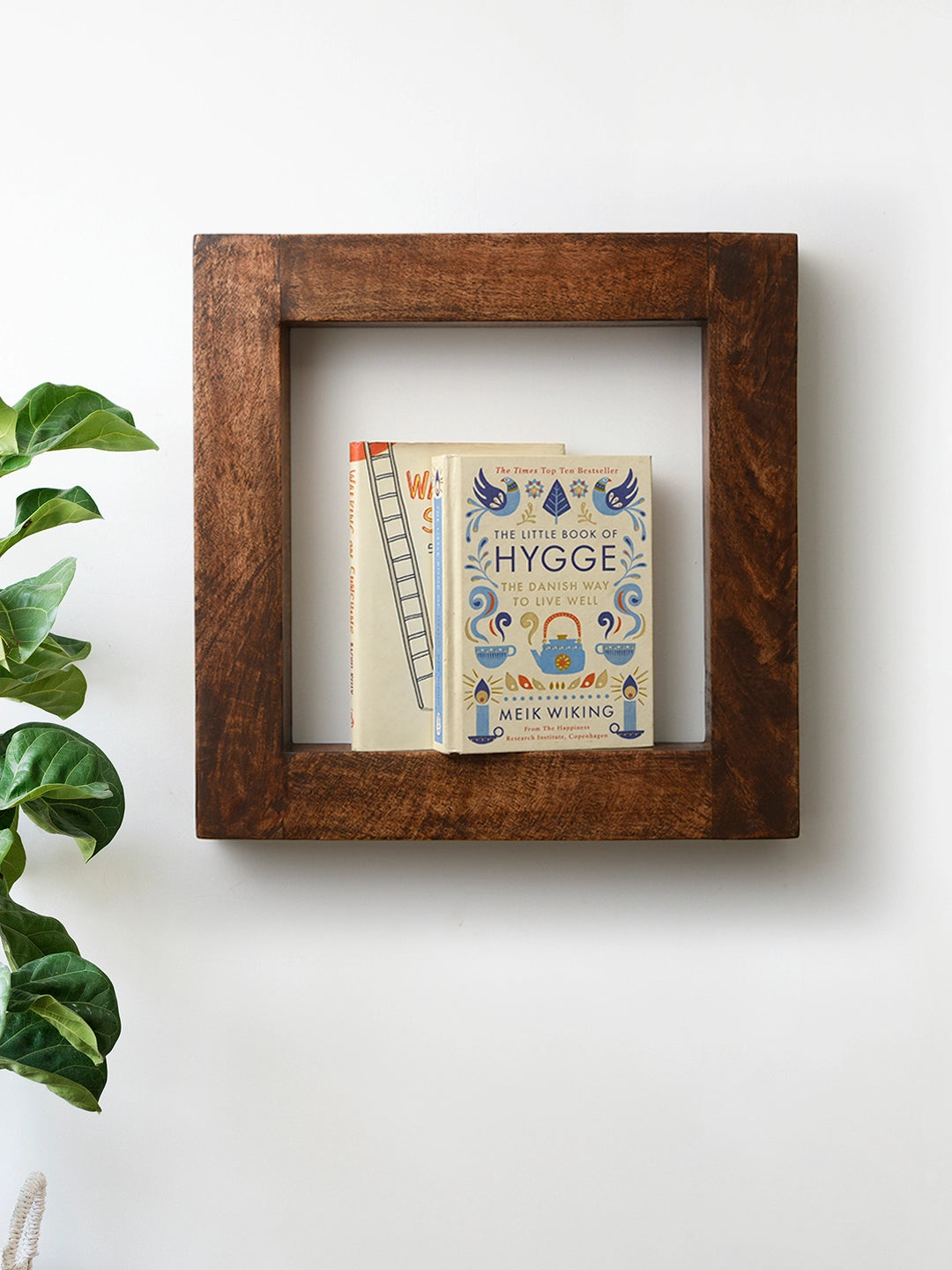 Wooden Square Wall Shelf