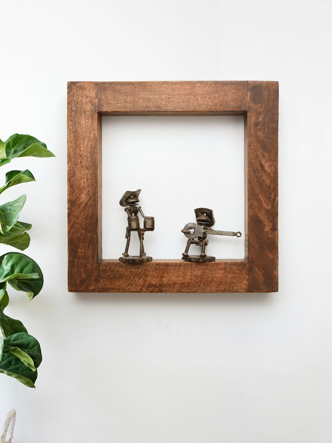 Wooden Square Wall Shelf