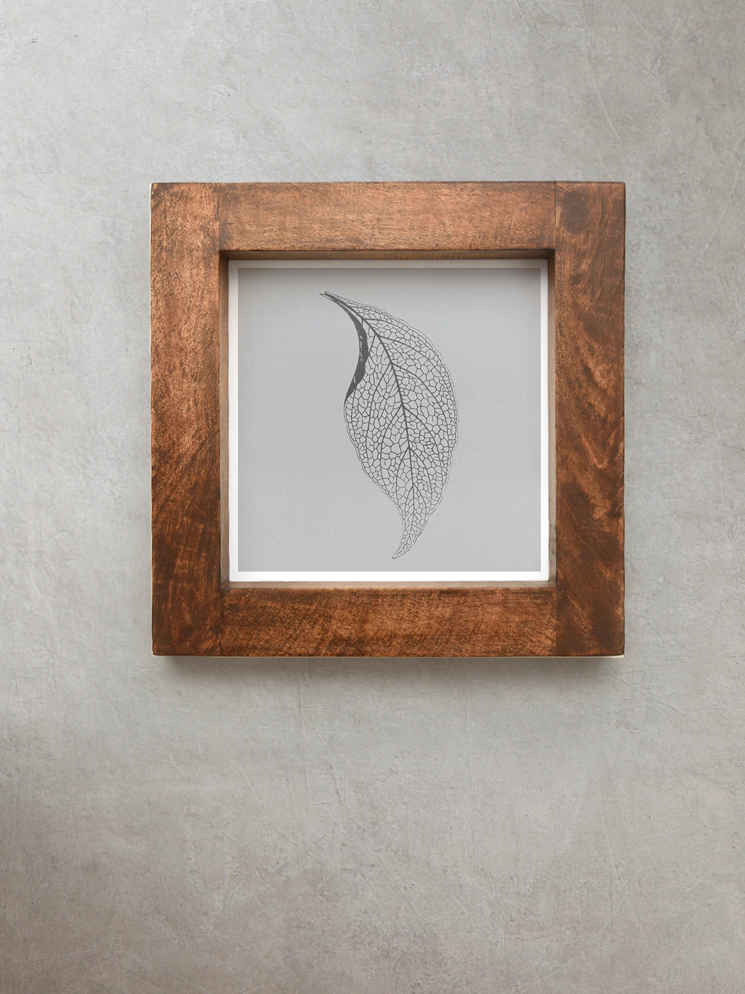 Wooden Square Wall Shelf