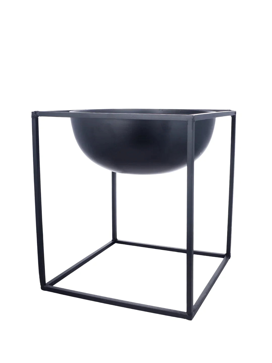 Half Dome Black Planter Stand