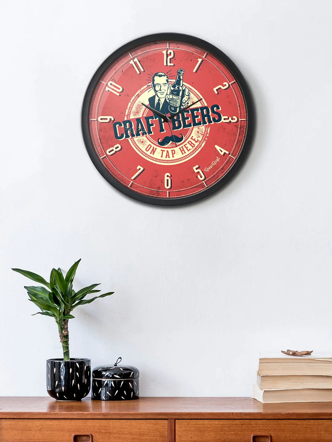 Craft Beer Multicolor Analog Wall Clock