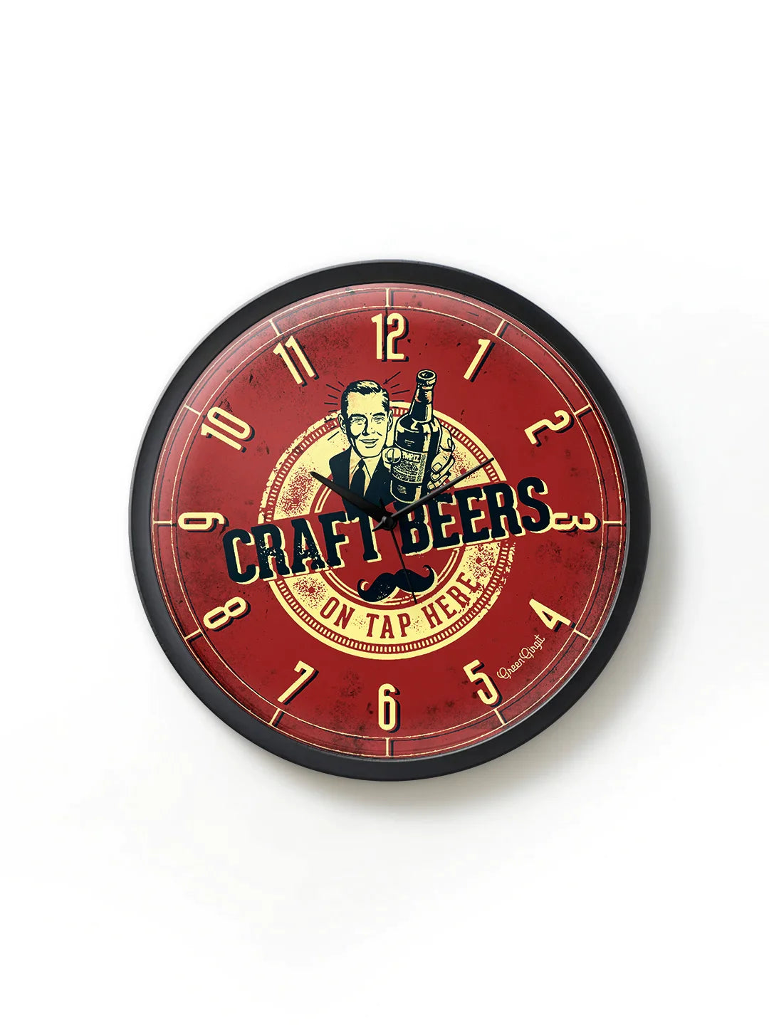 Craft Beer Multicolor Analog Wall Clock