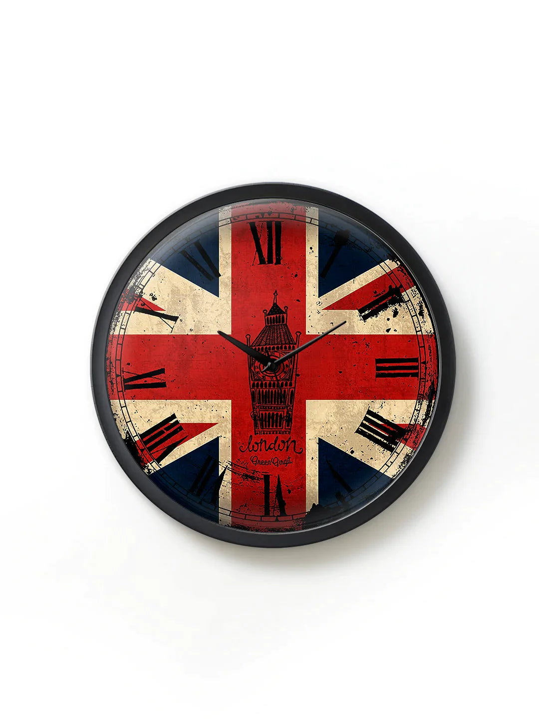 Big Ben Multicolor 13.5 Inch Plastic Analog Wall Clock