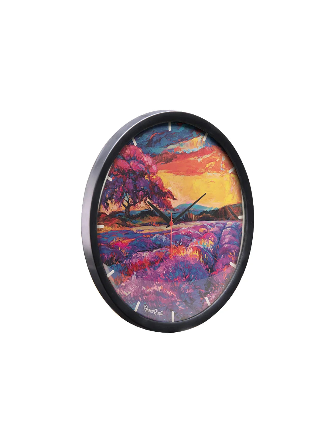 Lavender Field Multicolor Analog Wall Clock