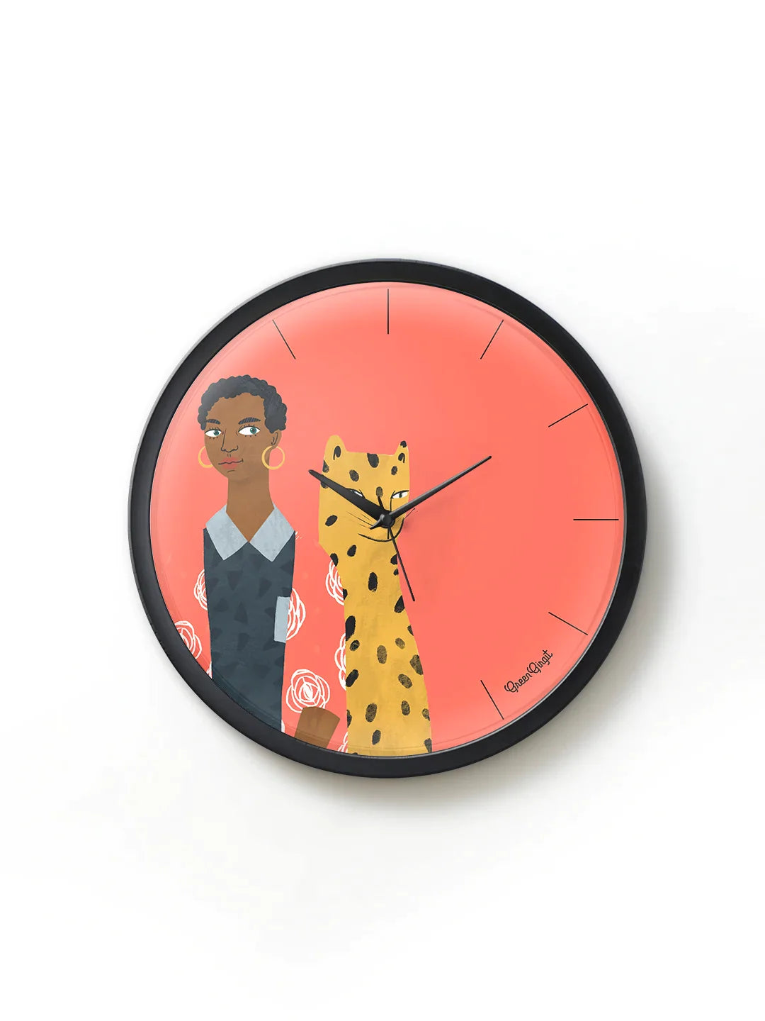 Leopard Adventure Multicolor Wall Clock