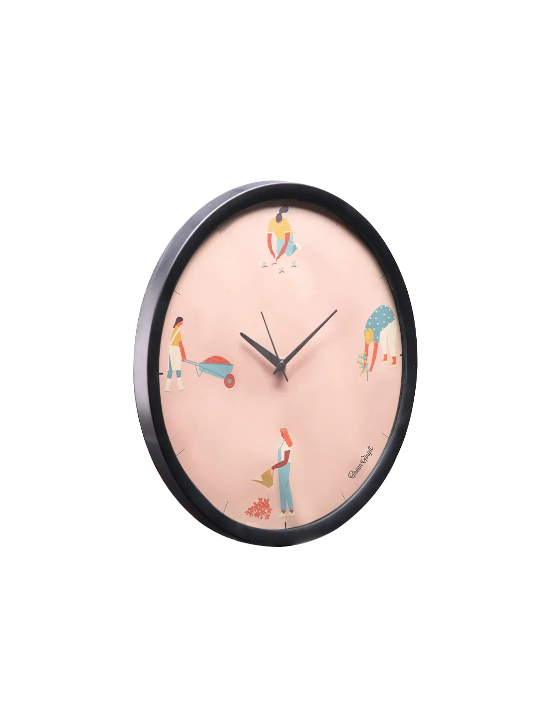 Happy Potting Multicolor Analog Wall Clock