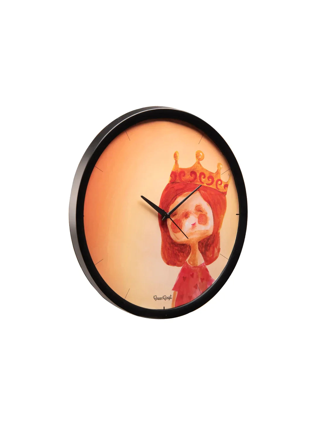 Snooty princess Multicolor 13.5 Inch Plastic Analog Wall Clock