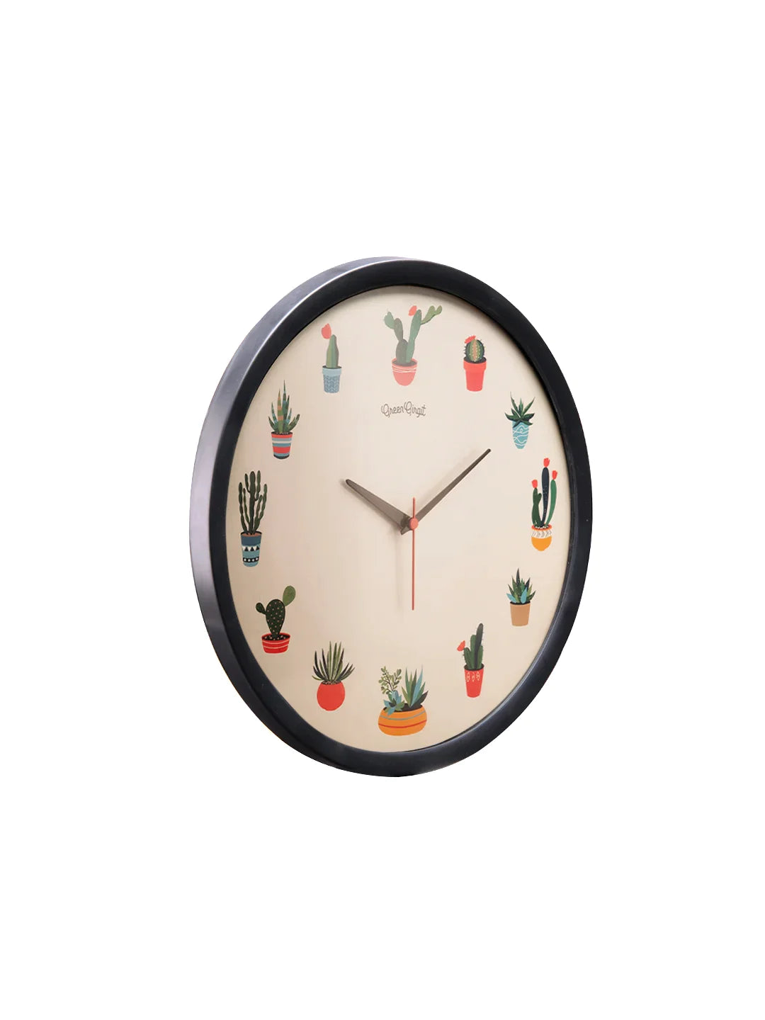 Succulents Multicolor Analog Wall Clock