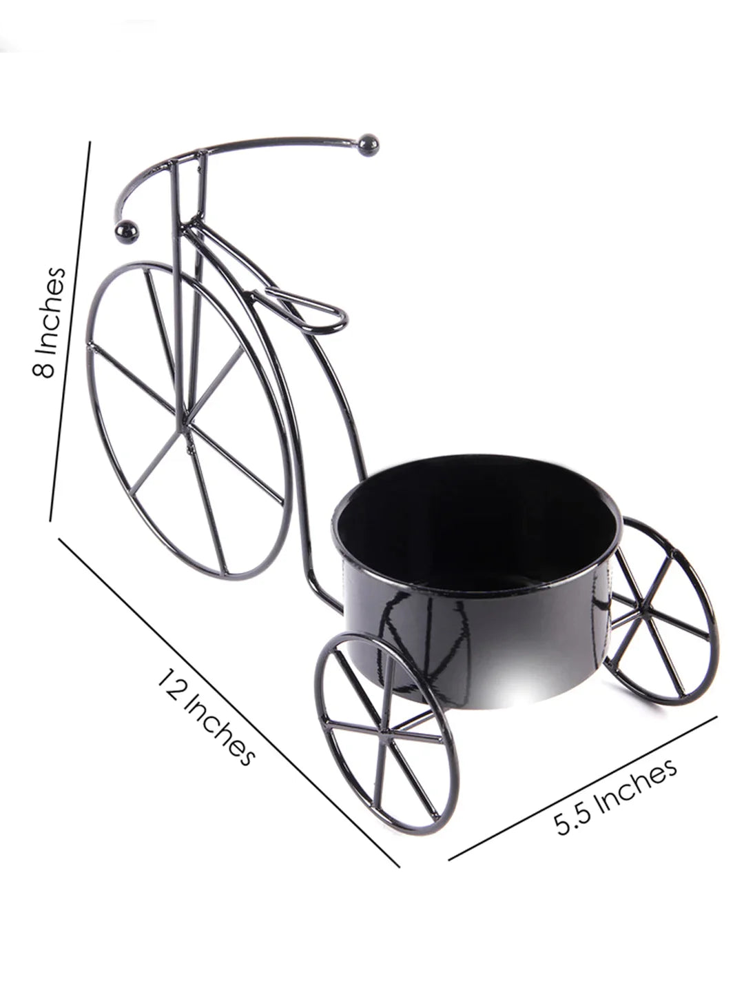 Big Cycle Planter Black