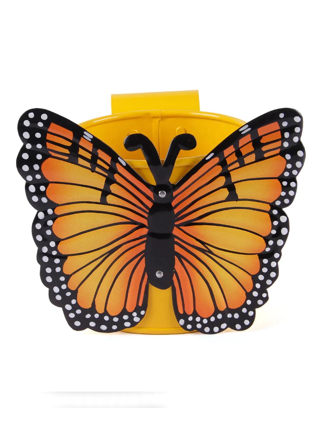 Butterfly Railing Pot Yellow