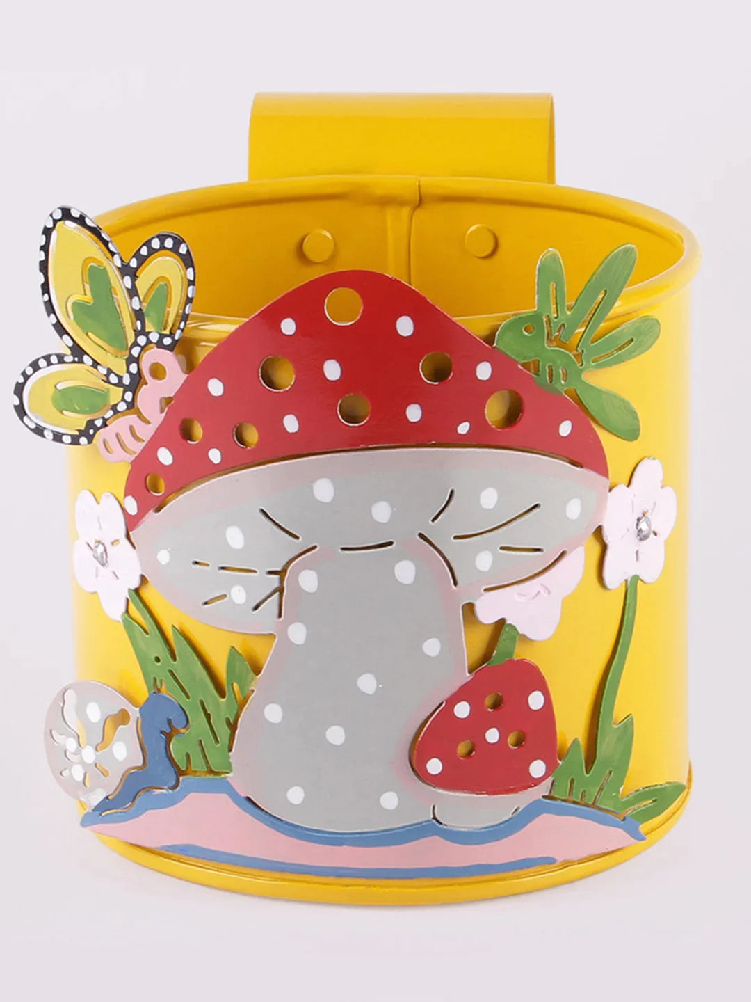 Mushroom Railing Pot Yellow