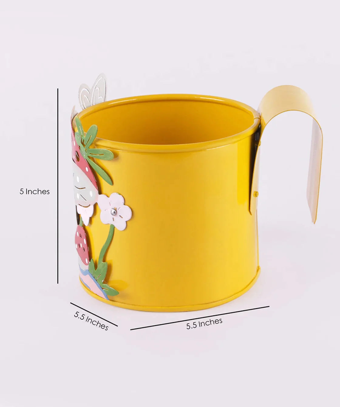 Mushroom Railing Pot Yellow