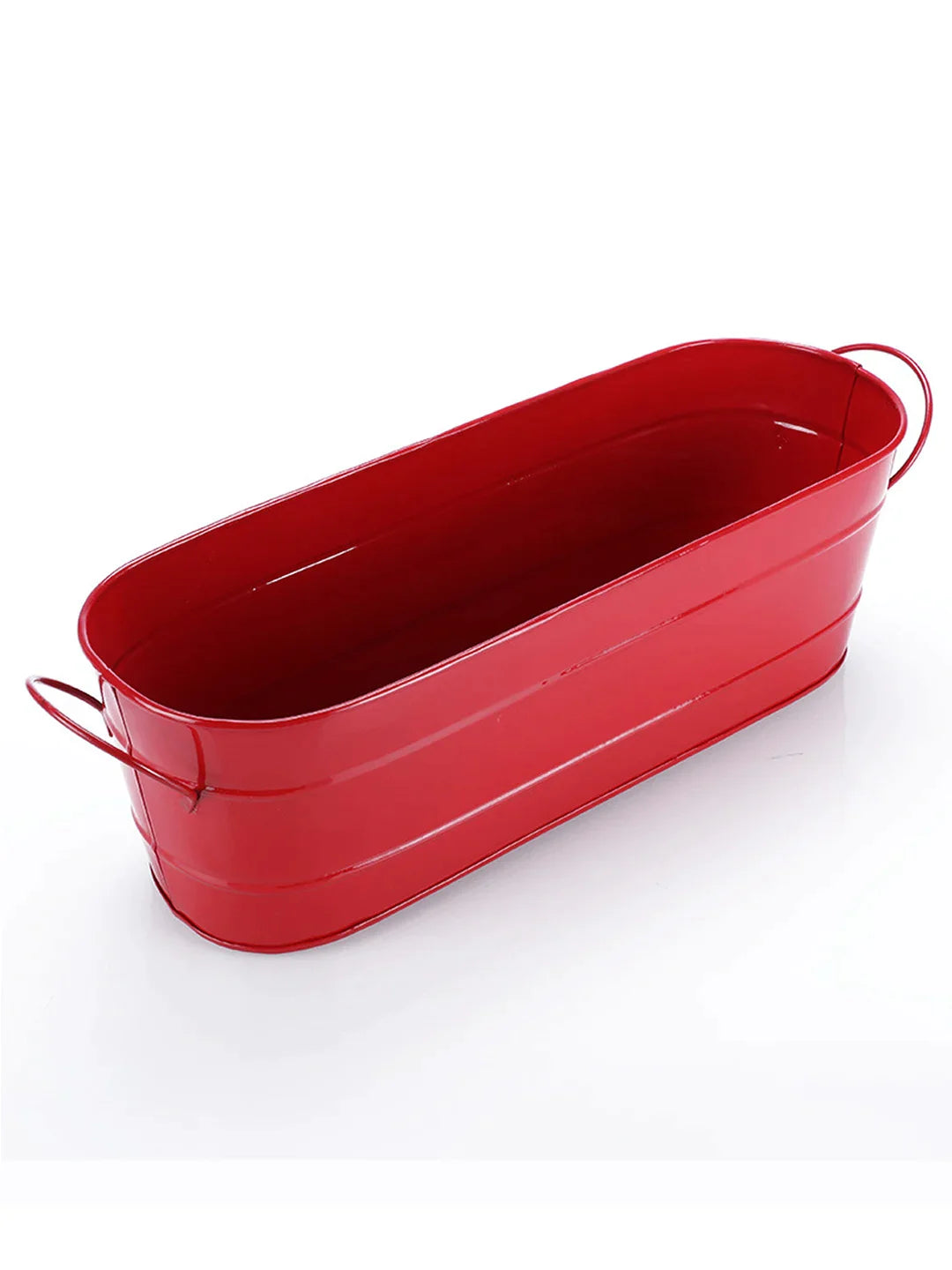 Oval Planter Large Red 16 Inches