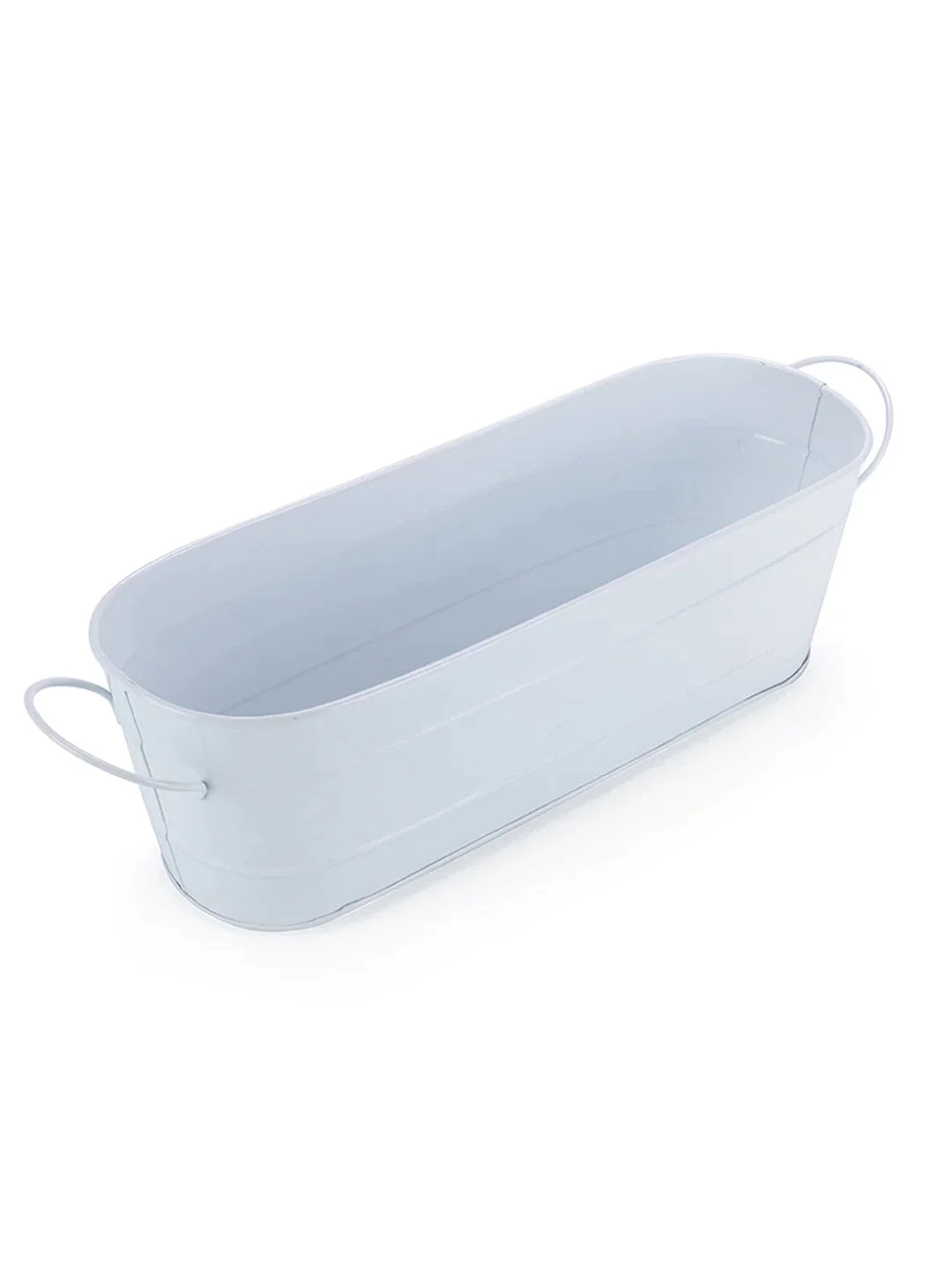 Oval Planter Large White 16 Inches