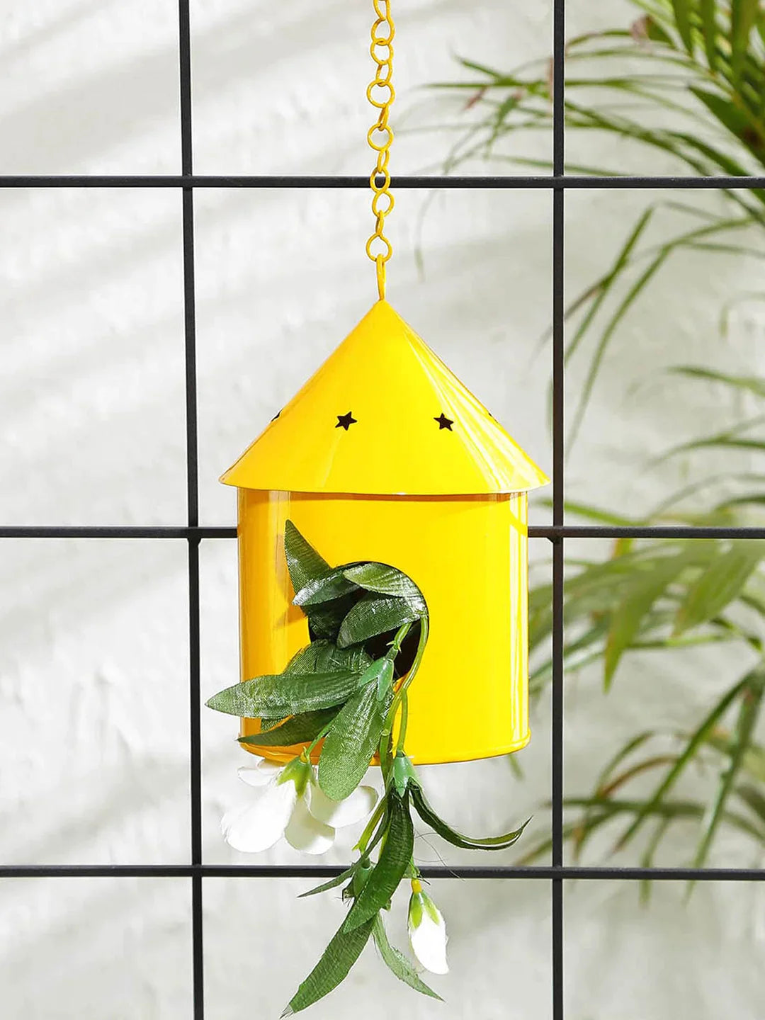 Round Hut Bird House Yellow