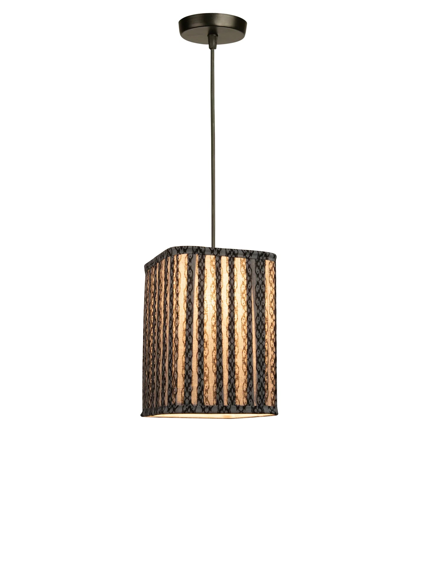 Grey Rope Print Hanging Shade
