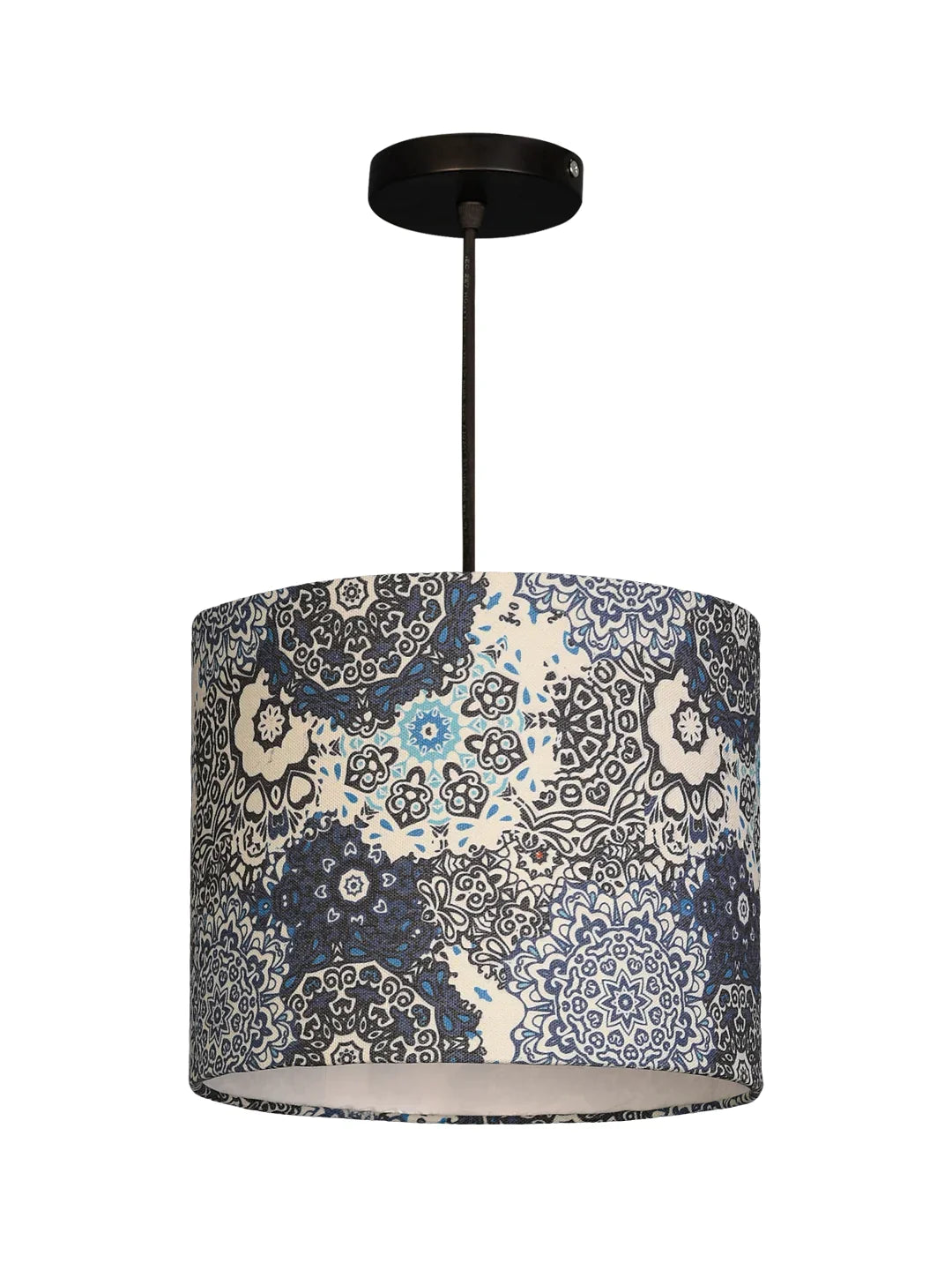 Blue Batik Print Hanging Shade