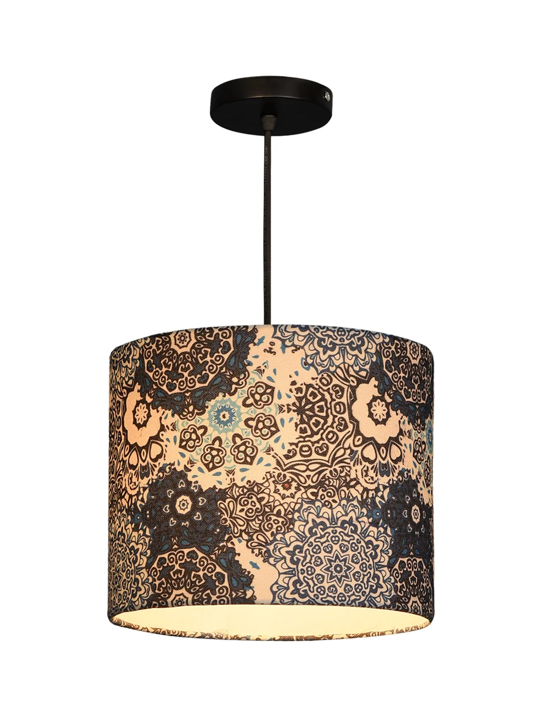Blue Batik Print Hanging Shade