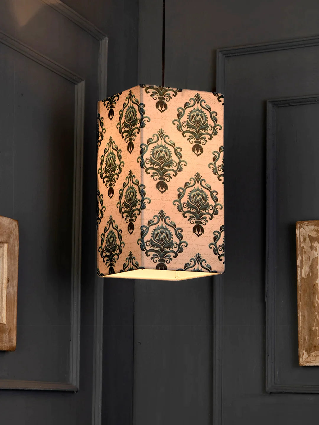 Block Print Hanging Shade