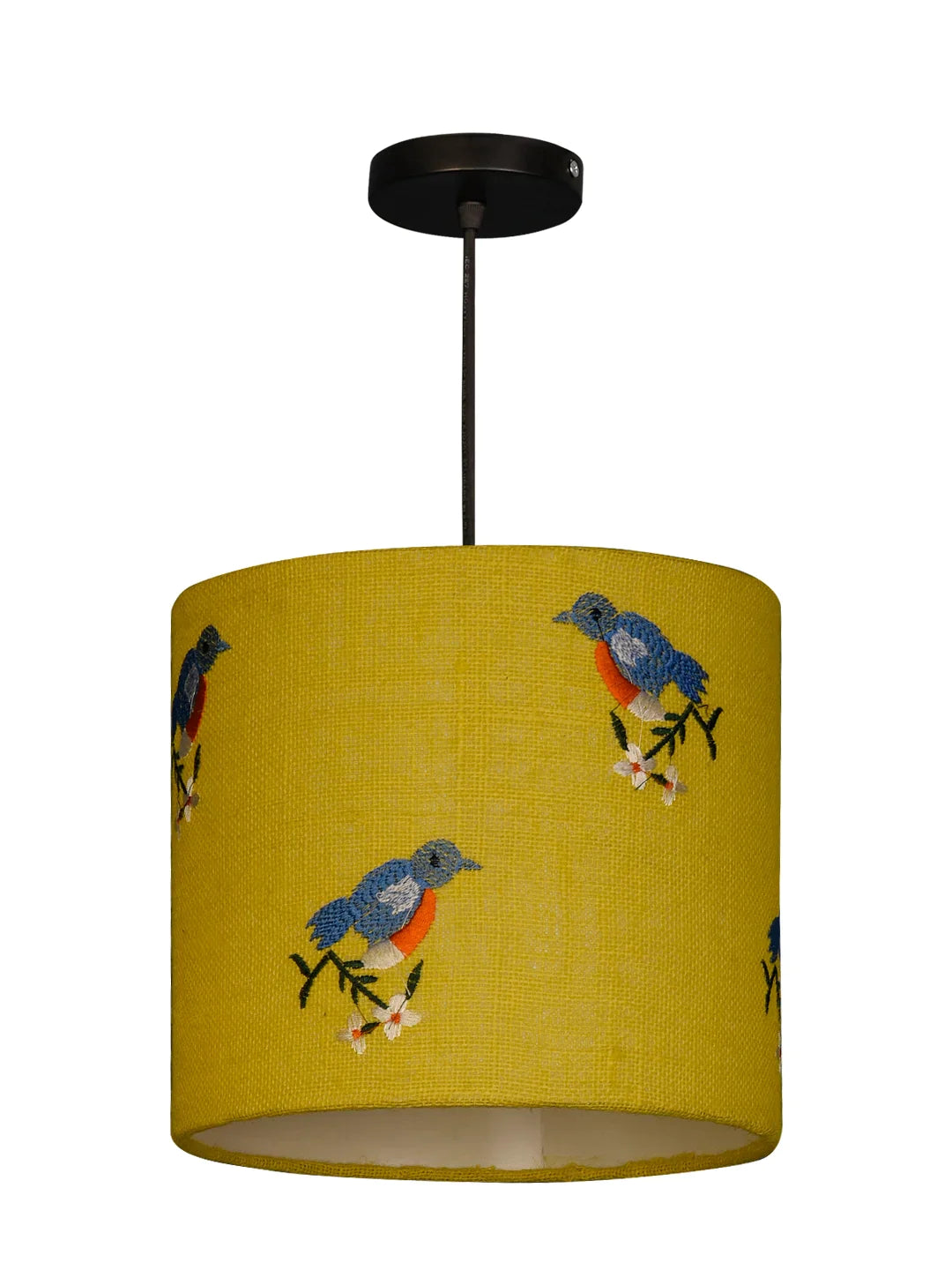 Embroided Birds Hanging Shade