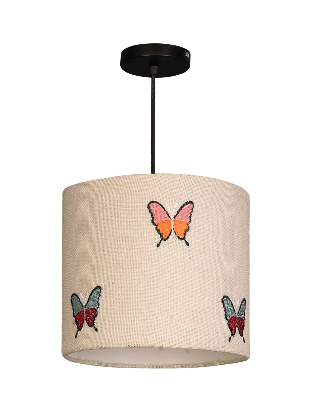 Embroided Butterflies Hanging Shade