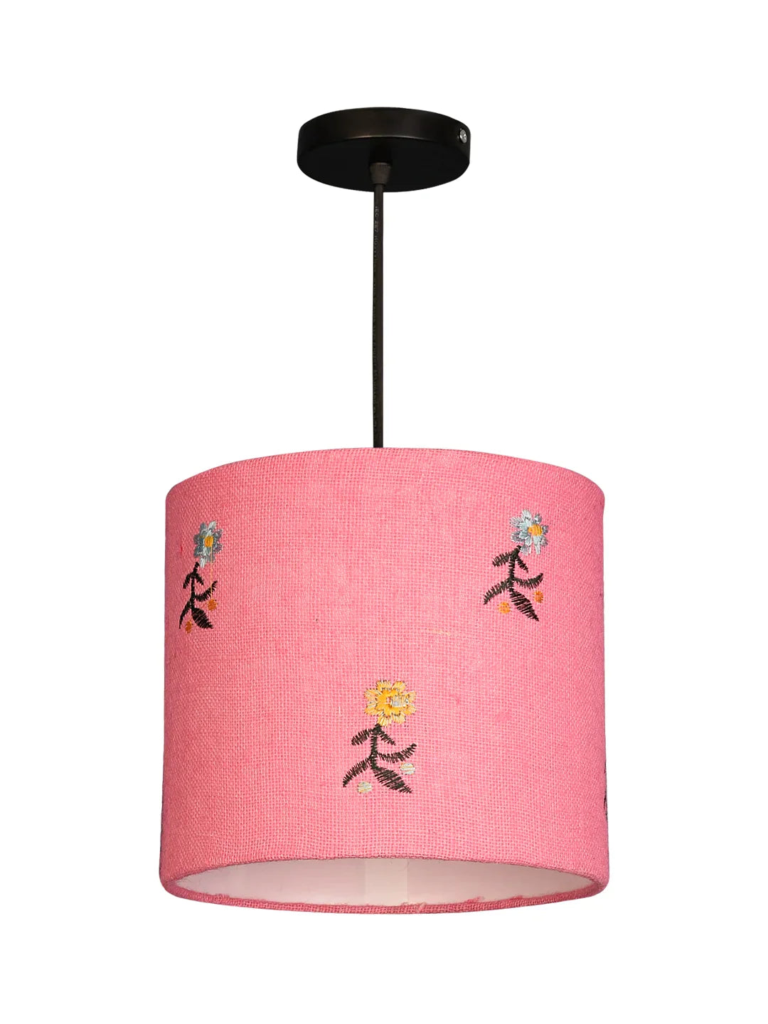 Embroided Flowers Hanging Shade