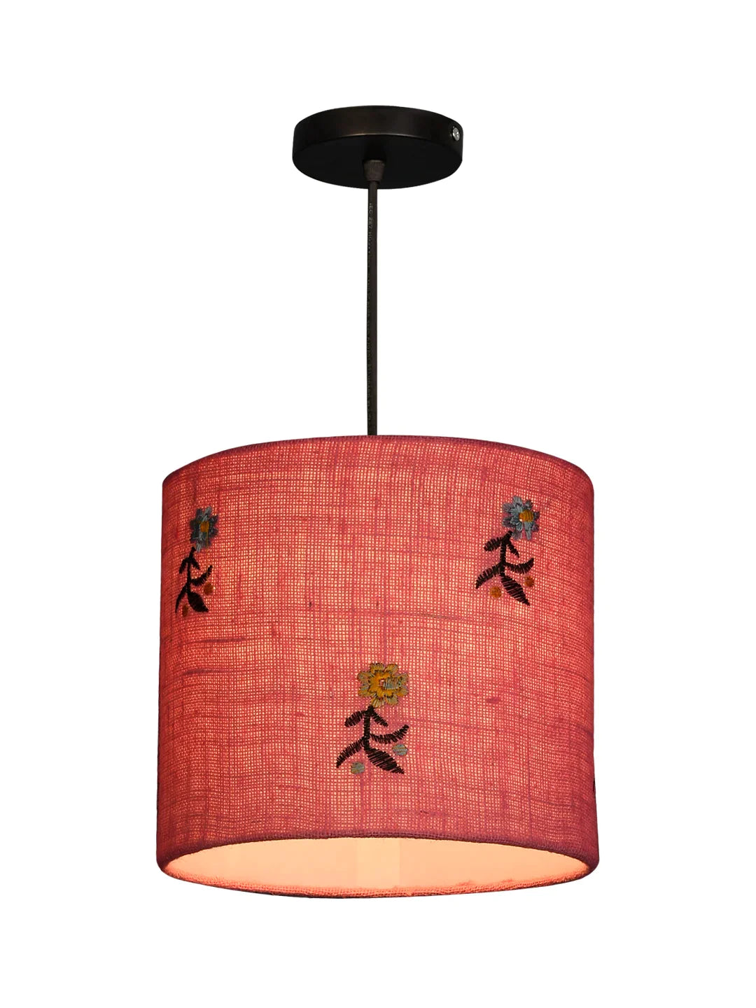 Embroided Flowers Hanging Shade