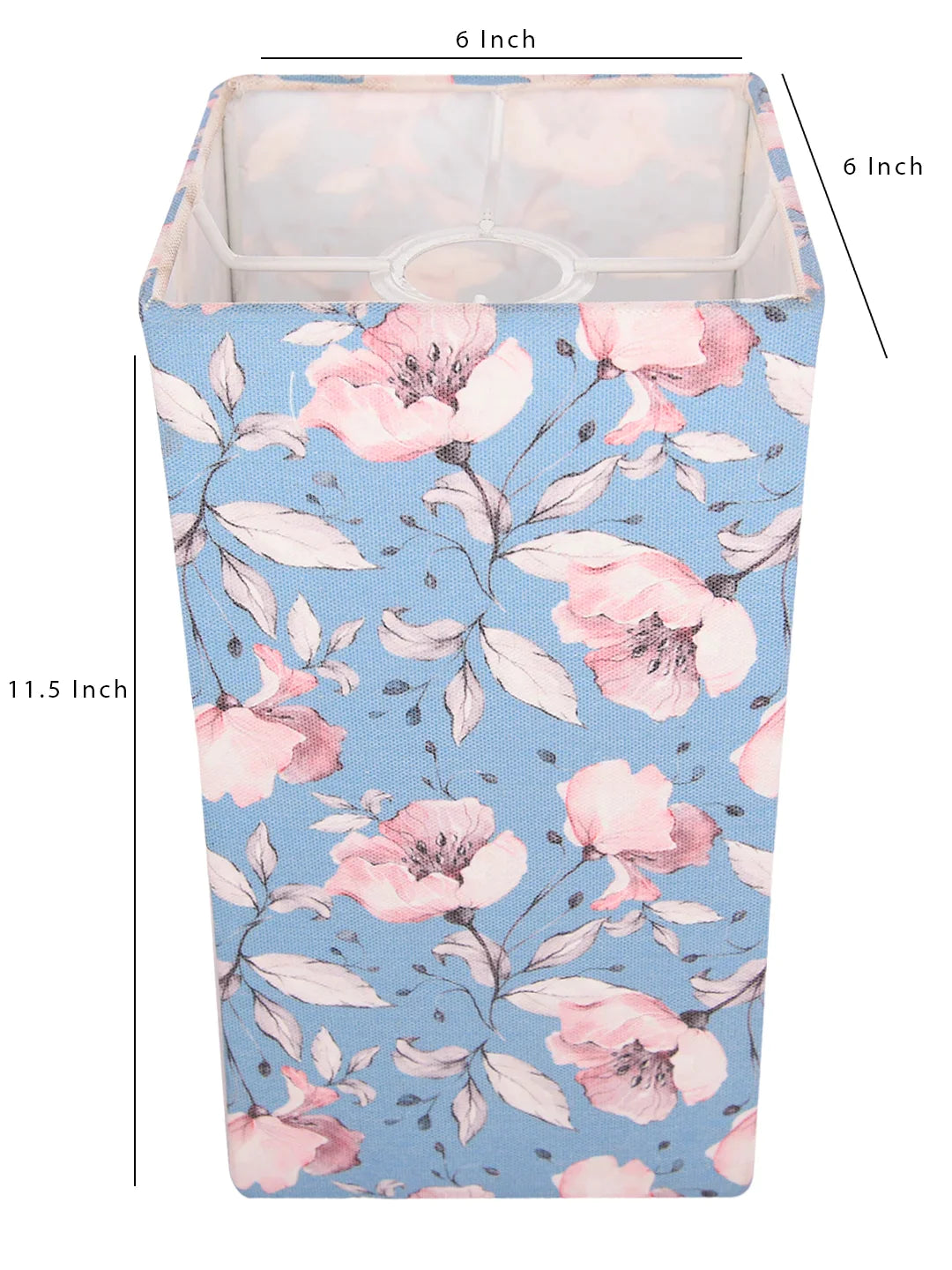 Turquoise Floral Hanging Shade
