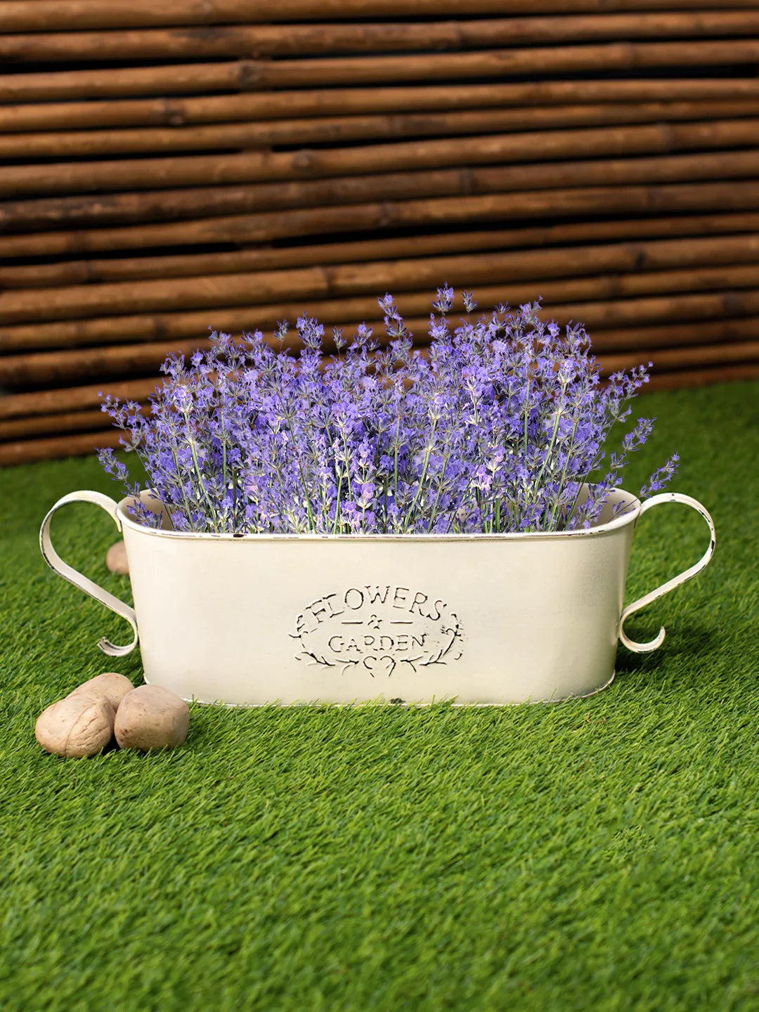 Oval White Rustic Tub