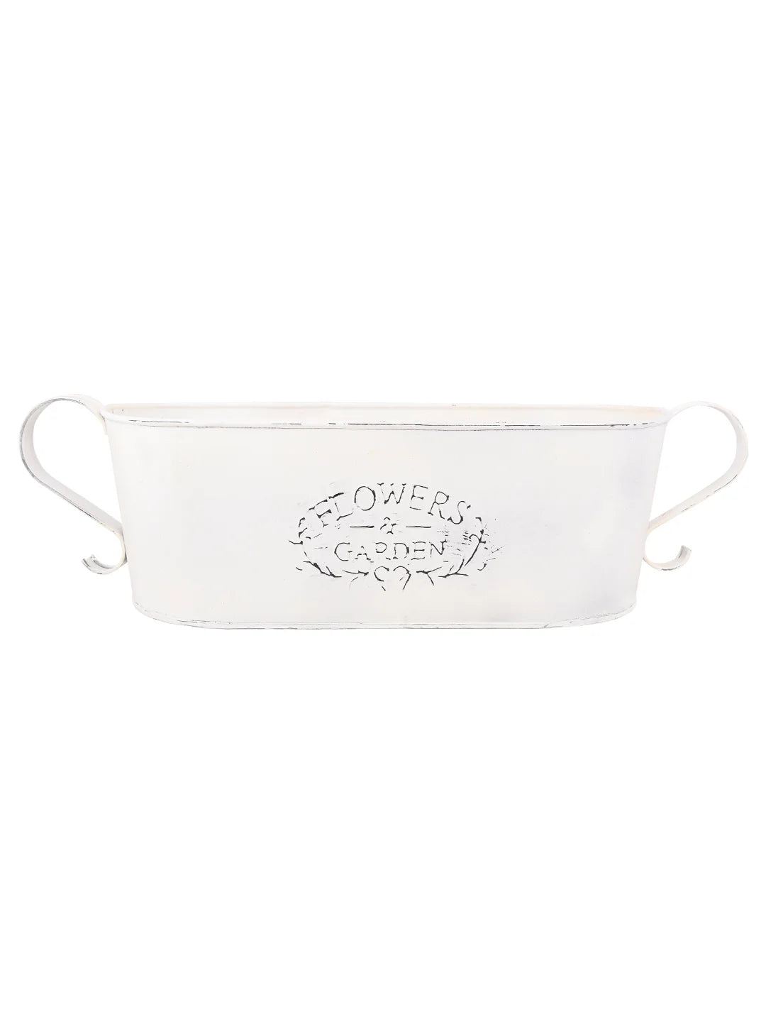 Oval White Rustic Tub