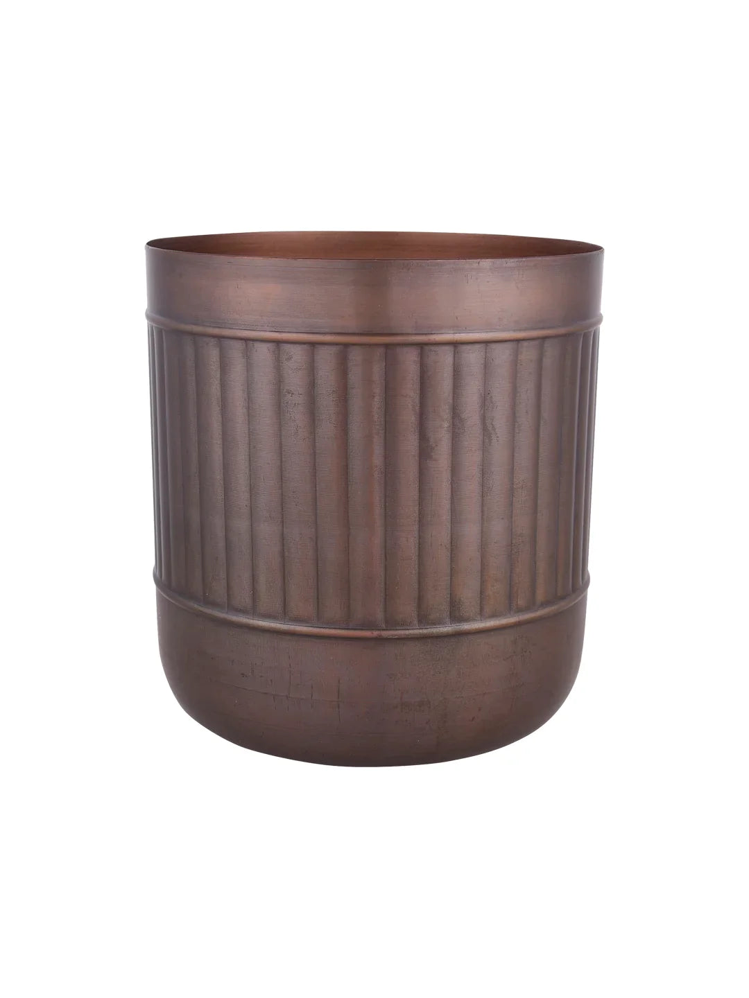 Planter Stand with Copper Striped Pot