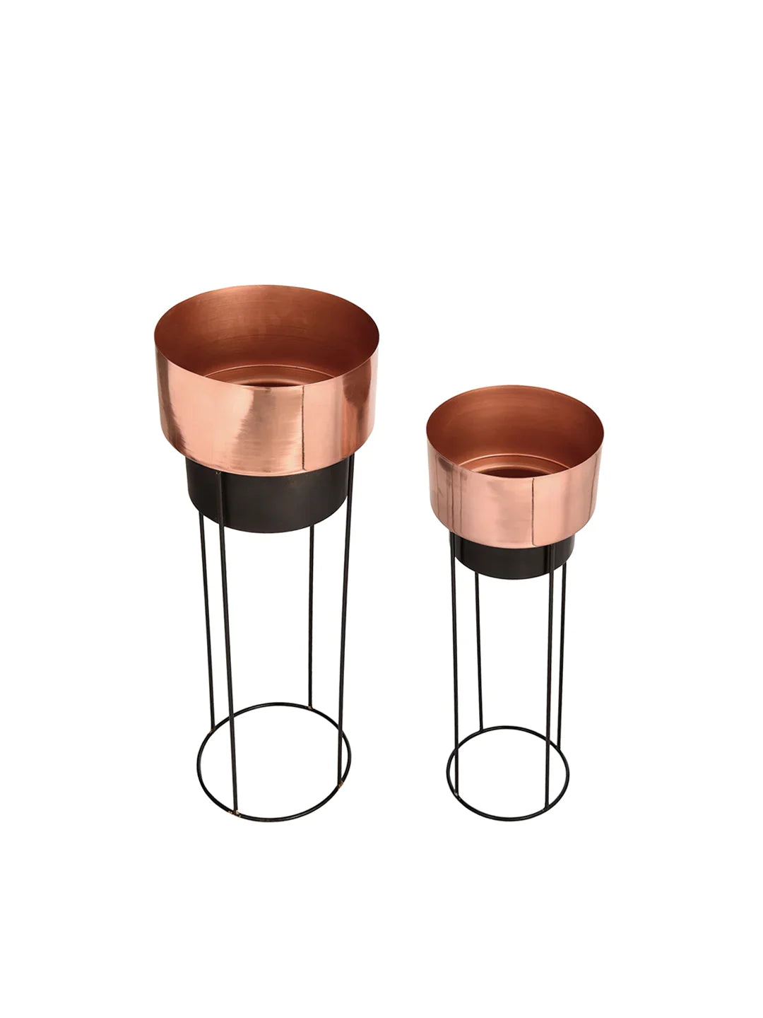 Set of Two Bronze Planter Stand