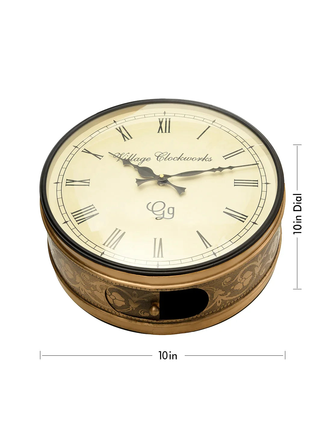 Station Clock Brass 10 Inches