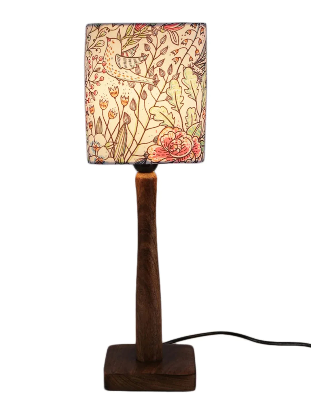 Abstract Floral Wooden Lamp