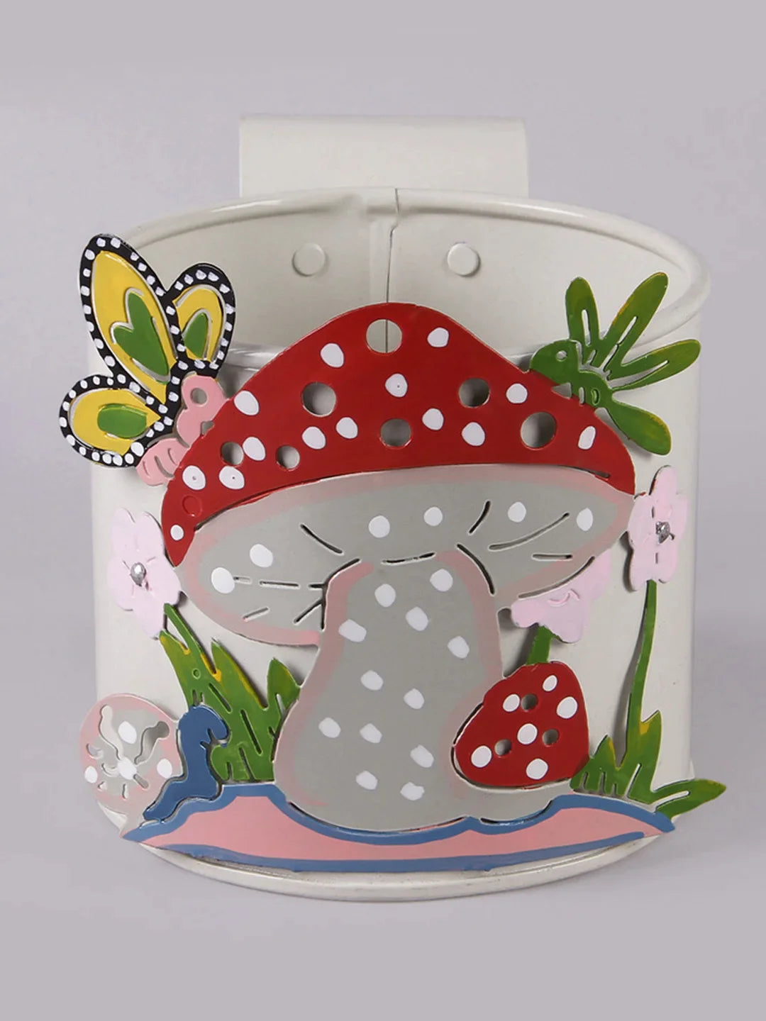 Mushroom Railing Pot White