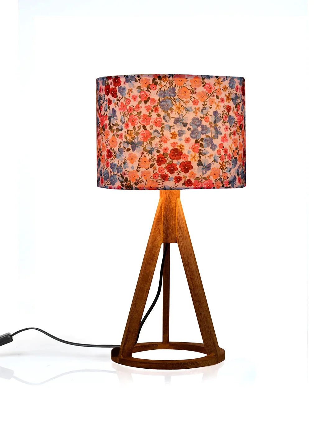 Tiny Flowers Trio Wooden Lamp