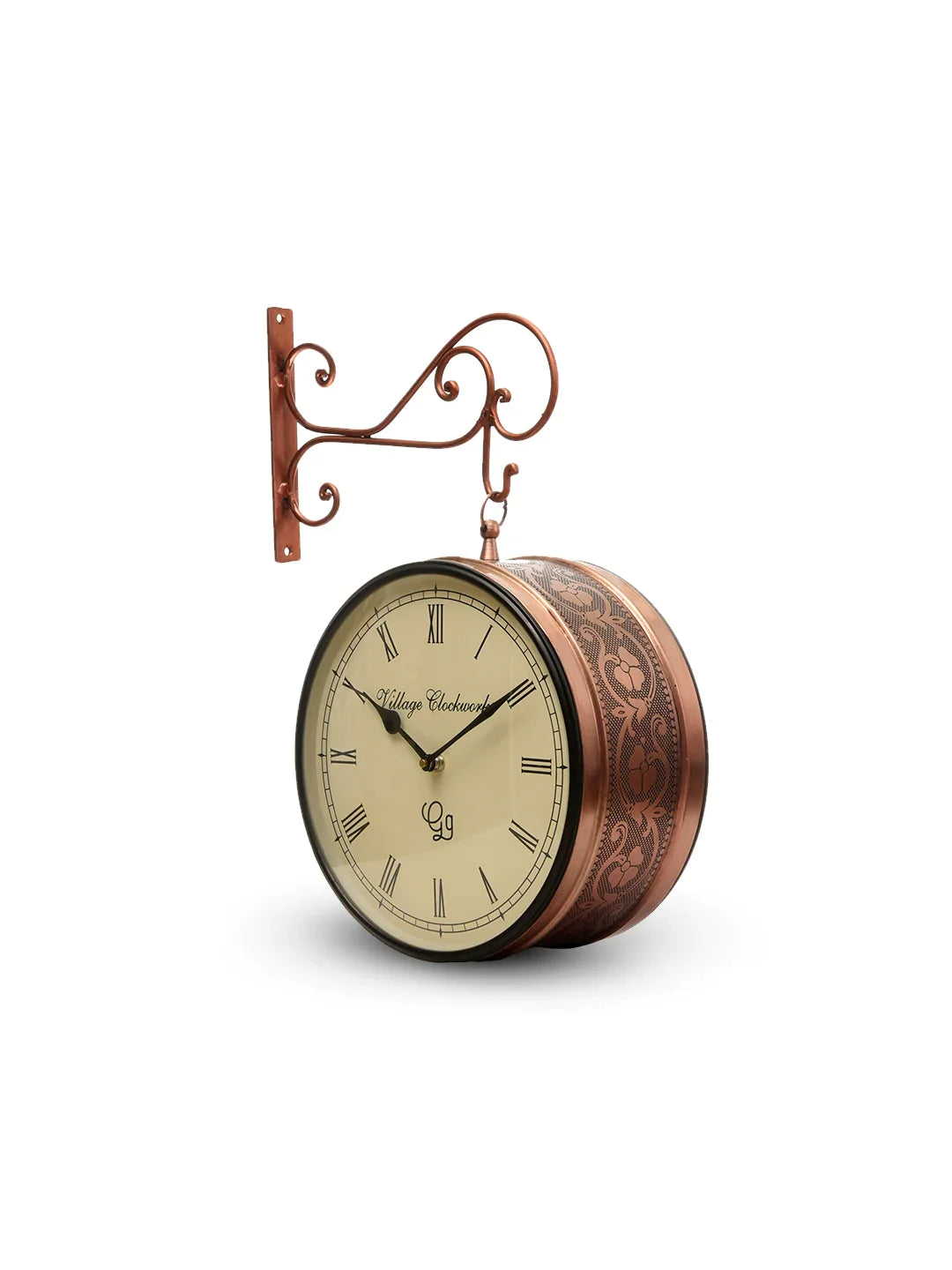 Station Clock Copper 12 Inches